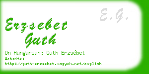erzsebet guth business card