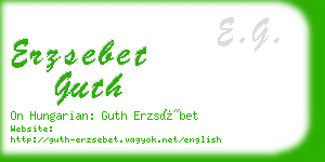 erzsebet guth business card